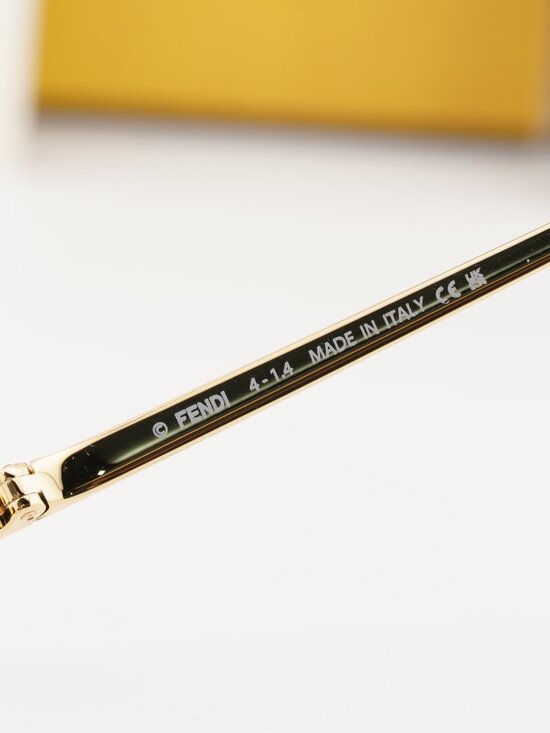 Fendi FE50106F 030 Square Eyeglasses 54mm - Gold main image 8